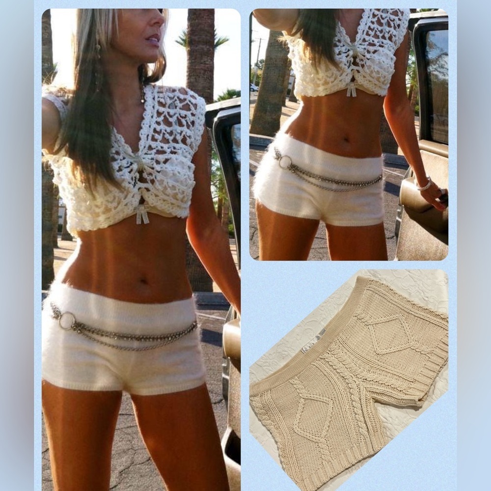 🔥🔥SHAKUHACHI crochet shorts! Made in Australia! Size 2 worn once !like new…